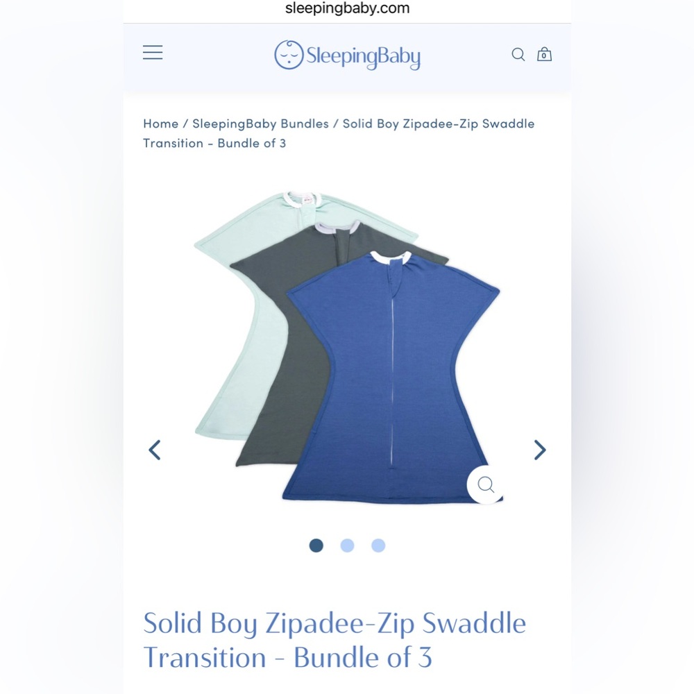Zipadee Sleeping Baby Swaddle Transition Size M 6-12 months